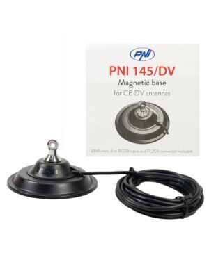 Magnetische voet PNI 145/DV 145mm bevat 4m kabel en stekker PL259