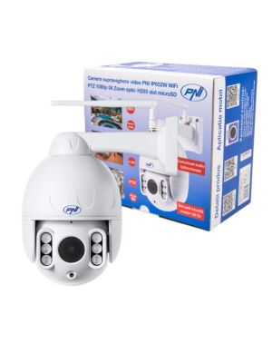 Videobewakingscamera PNI IP652W WiFi PTZ 1080p 2MP 5X Optische zoom H265 microSD slot Nachtzicht 50m IP66 Det alarm