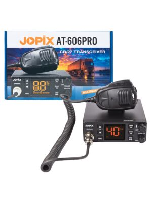 CB-radiostation JOPIX AT-606PRO ASQ, AM/FM, 4W, 12V-24V, PA, VOX, Noise Blanker