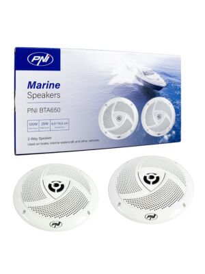 Coaxiale luidsprekers voor boten PNI BTA650, 120W, 16,5 cm, set van 2