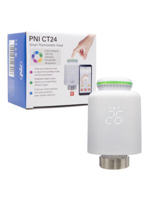 PNI CT24 slimme thermostaatkop voor radiator, Tuya Smart mobiele applicatie