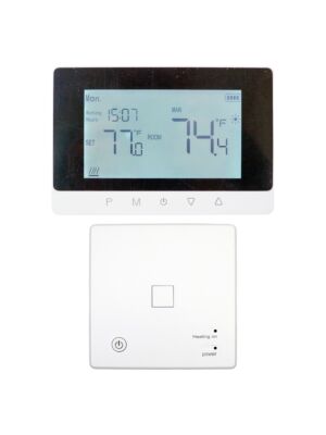 PNI CT50S PRO draadloze slimme thermostaat met wifi voor verwarmingssystemen, minimale hysteresis 0,1 °C, bediening via Tuya