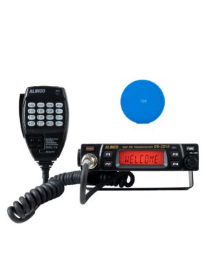 VHF-radiostationkit PNI Alinco DR-CS-10, 136-174MHz, 200 kanalen, DMTF, 13,8V + Sticky Pad Blauw cadeau