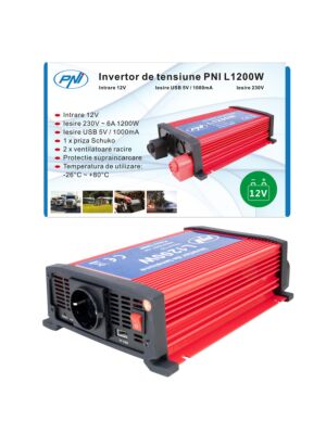 PNI L1200W 12V voedingsomvormer