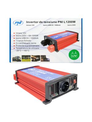 PNI L1200W 12V voedingsomvormer