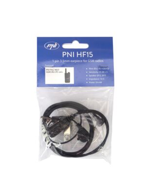 Koptelefoon met microfoon PNI HF15 met 1 pin 3,5 mm voor GSM-radiostations