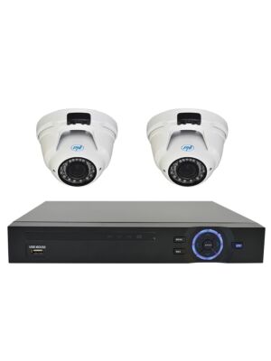 PNI House Video Surveillance Kit - NVR 16CH 1080P en 2 camera's IP2DOME 1080P varifocal