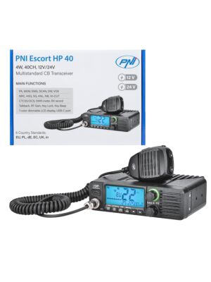 CB-radio PNI Escort HP 40 multistandard, 4W, AM, FM, 12-24V, ASQ, RF Gain