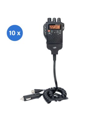 Doos met 10 stuks draagbare CB-radiostations PNI Escort HP 62