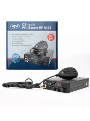 CB PNI-radiostation HP 8024 Escort met instelbare ASQ en 12V-24V-voeding