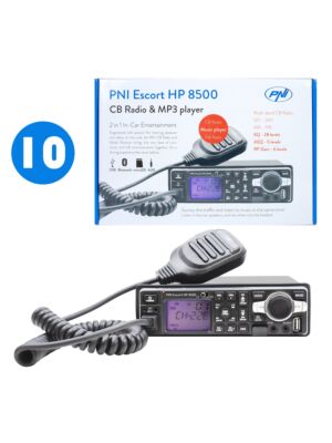 Bax met 10 stuks CB-radiostation en MP3-speler PNI