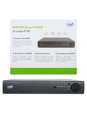 PNR Huis IP716LR NVR, 16 kanaals IP 4K, H.265