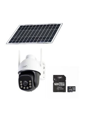 PNI IP74 Live AOV Black Light 4MP videobewakingscamerapakket en PNI 128GB geheugenkaart