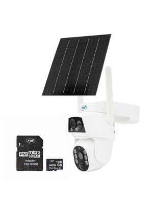 PNI IP894 GSM 4G PTZ Video Surveillance Camera Pakket en PNI 128GB MicroSD Geheugenkaart