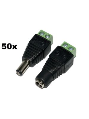 Set van 50BC PNI M02 moeder/mannelijke stekkers voor bewakingssystemen