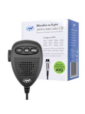 6-pins microfoon voor radiostations PNI Escort HP 8000L/8001L/8024/9001 PRO/9500/8900