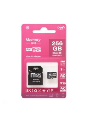 PNI 256GB MicroSD-geheugenkaart met SD-adapter