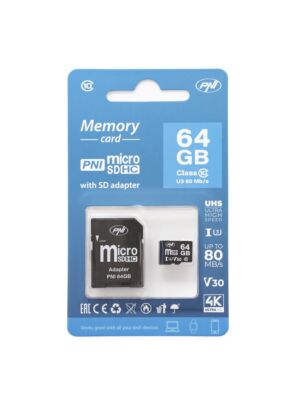 64 GB PNI MicroSD-geheugenkaart met SD-adapter