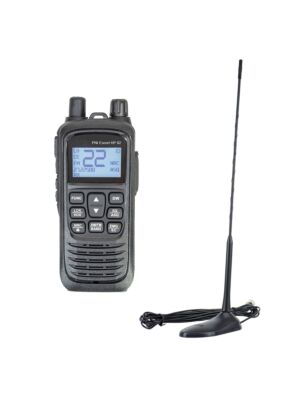 Draagbare CB-radioset PNI Escort HP 92 multi-standaard 4W, 12-24V AM-FM met CB-antenne PNI Extra 45 met magneet