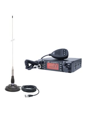 HP 9001 PRO ASQ instelbaar, AM-FM, 12V, 4W + CB PNI ML100 antenne