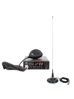 CB-radiostationkit PNI Escort HP 8001L ASQ + CB-antenne PNI ML145 met magneet 145/PL