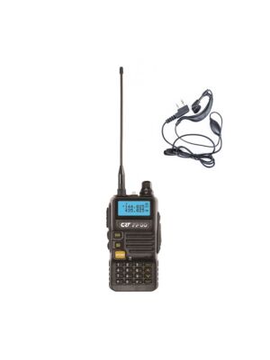 Pakket Draagbare VHF/UHF Radio Station CRT FP00 Dual Band en PNI HS82 Headset