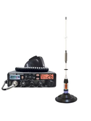Kit Radio CB President Richard ASC 10M + CB Antenne PNI ML70, lengte 70cm, 26-30MHz, 200W