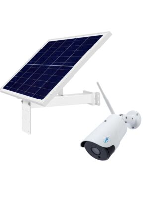 PNI IP52LR draadloze videobewakingscamera en PNI fotovoltaïsch zonnepaneel PSF6020A