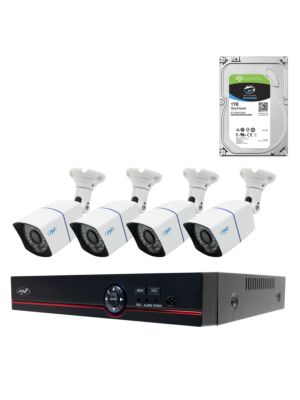 AHD PNI House PTZ1500 5MP Video Surveillance Kit Pakket - DVR en 4 externe camera's en 1Tb HDD inbegrepen