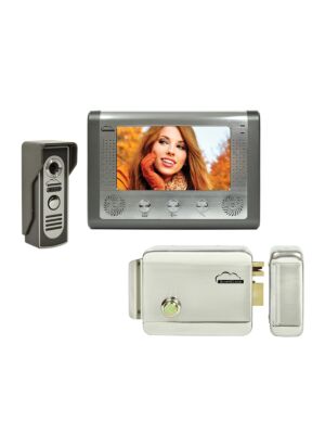 SilverCloud House 715 video-intercomkit met 7-inch LCD-scherm en SilverCloud YL500 elektromagnetische Yala