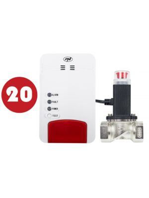 PNI Safe House Dual Gas 250-set met koolmonoxide (CO) -sensor en aardgas- en magneetventiel