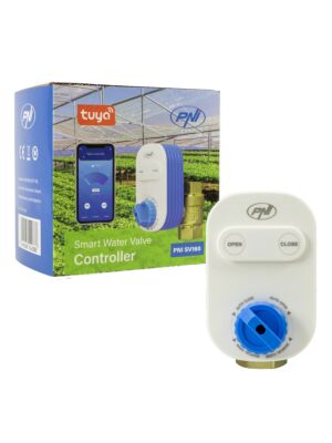 PNI SV160 slimme waterklep met wifi, DN20, 3/4", bediening via de Tuya Smart-app, compatibel met Amazon