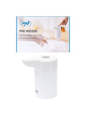Elektrische pomp voor waterfles PNI WD200, opladen via USB-C, 800 mAh-accu