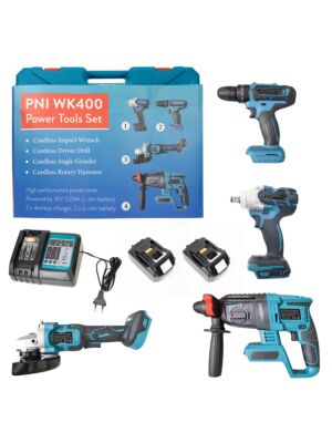 Elektrische gereedschapset PNI WK400 met batterijen