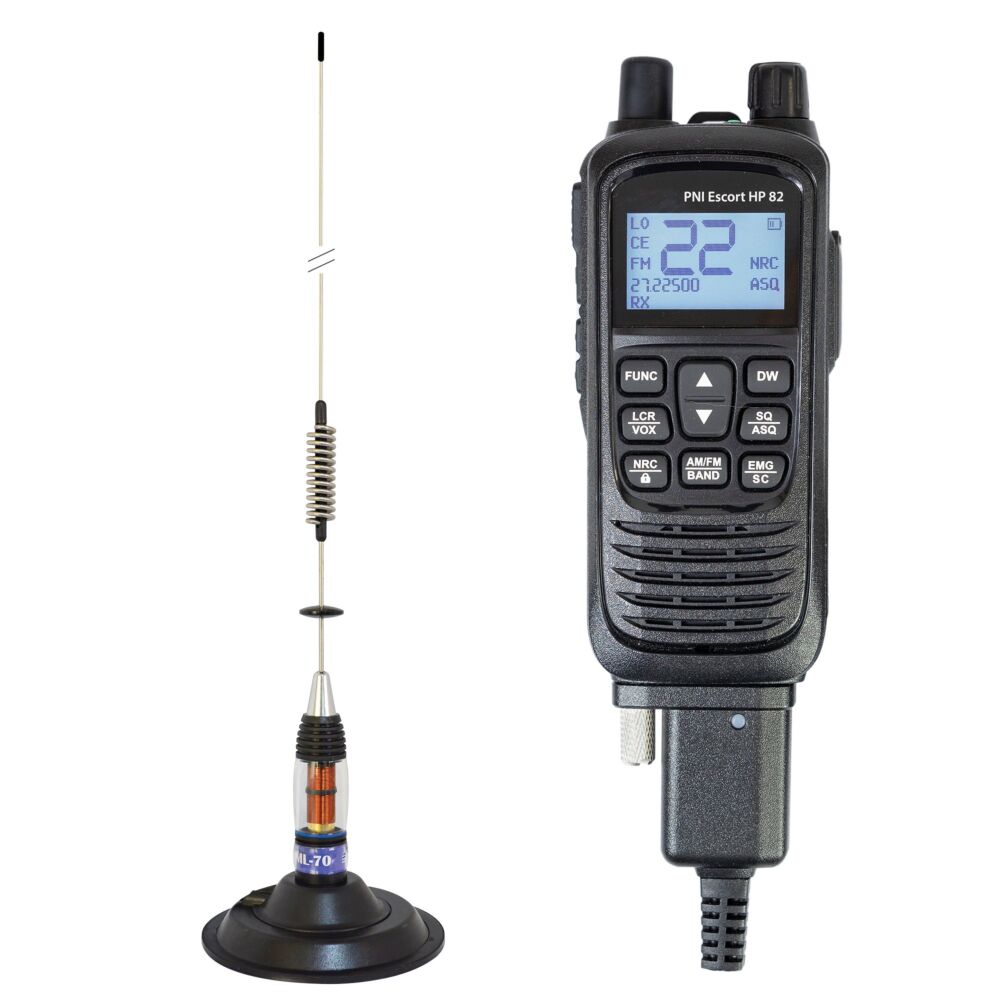 Station de Radio CB Portable PNI Escort HP 82, Multi Standard, 4 W, 12