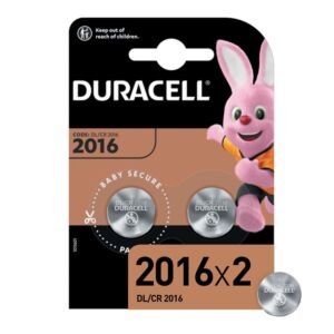 Duracell Specialized Lithium CR2016N-batterijen, 2 stuks