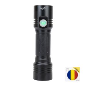 PNI Adventure F200 aluminium dubbele zaklampset met LED, 4000mAh batterij en Sticky Pad Flag inbegrepen.