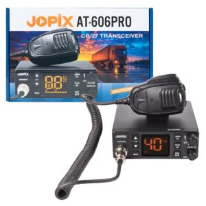 CB-radiostation JOPIX AT-606PRO ASQ, AM/FM, 4W, 12V-24V, PA, VOX, Noise Blanker