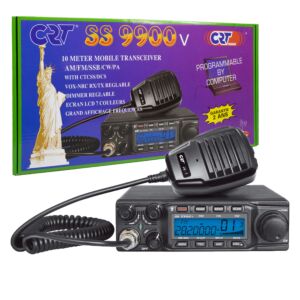 Amateurradiostation CRT SS 9900V AM, FM, LSB, USB, CW 28-29,7 MHz, ASQ, DTMF, Roger Beep, 12 V, CTCSS, DCS, programmeerbaar