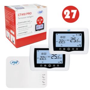 Bax met 27 stuks PNI CT410 slimme thermostaten