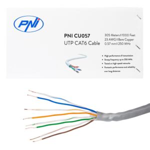 Kabel UTP CAT6 PNI CU057 uit Koper 0,57mm