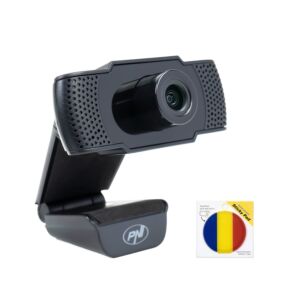 PNI CW1850 Full HD 1080P 2MP webcampakket, USB-kabel, clip-on en zelfklevende vlag inbegrepen.