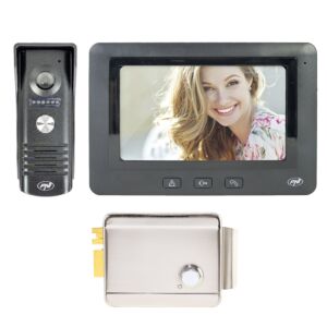 PNI DF930 video-intercom met 1 monitor, 7 inch LCD-scherm, 800x480, elektromagnetische yala-uitgang, zwart