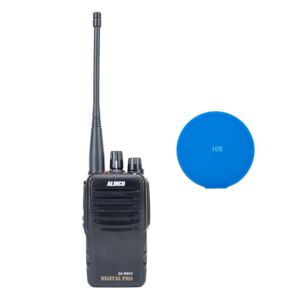 PNI Alinco DJ-PAX4 draagbare radiostationkit, PMR446, analoge en digitale dual-mode, VOX, TOT, IP67, 1800mAh-batterij