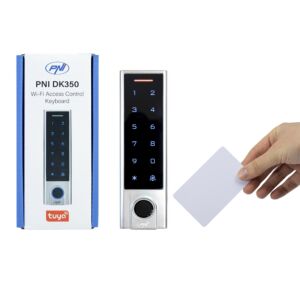 PNI DK350 toegangscontroletoetsenbord met Wi-Fi Tuya App en 10 EMC-01 RFID 125 KHz kaarten