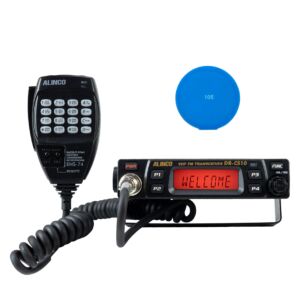 VHF-radiostationkit PNI Alinco DR-CS-10, 136-174MHz, 200 kanalen, DMTF, 13,8V + Sticky Pad Blauw cadeau