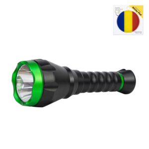 PNI Adventure F750 groene aluminium zaklamp inclusief vlaggetje met plakstrip