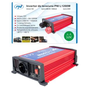 PNI L1200W 12V voedingsomvormer