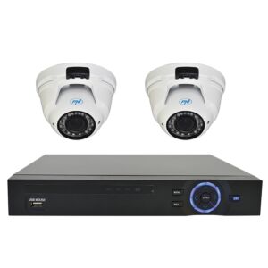 PNI House Video Surveillance Kit - NVR 16CH 1080P en 2 camera's IP2DOME 1080P varifocal