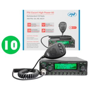 Basgitaar met 10 stuks CB-radiostation PNI Escort High